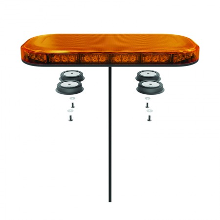 Mini R65 LED Lightbar - Magnetic Mount - Amber Lens